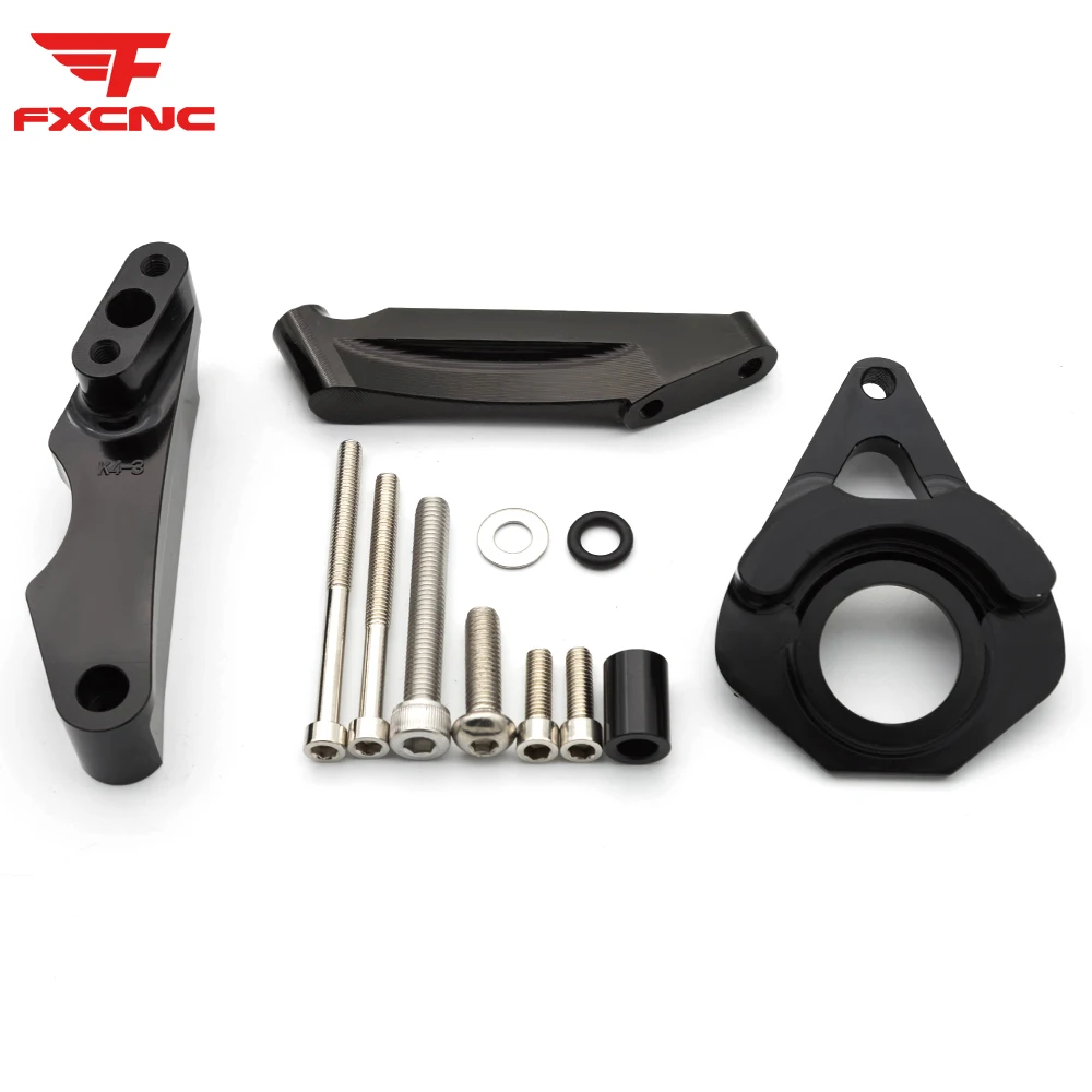 For Suzuki GSXR600 750 K4 2001 - 2005 CNC Aluminum Motorcycle Steering Damper Stabilizer Bracket Mounting Support Kit Holder