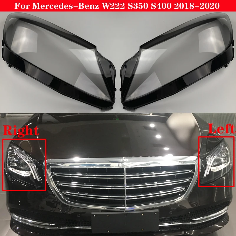 

For Mercedes-Benz W222 S350 S400 2018-2020 Car Front Headlight Headlamp Lampshade Lampcover Head Lamp light glass Lens Shell