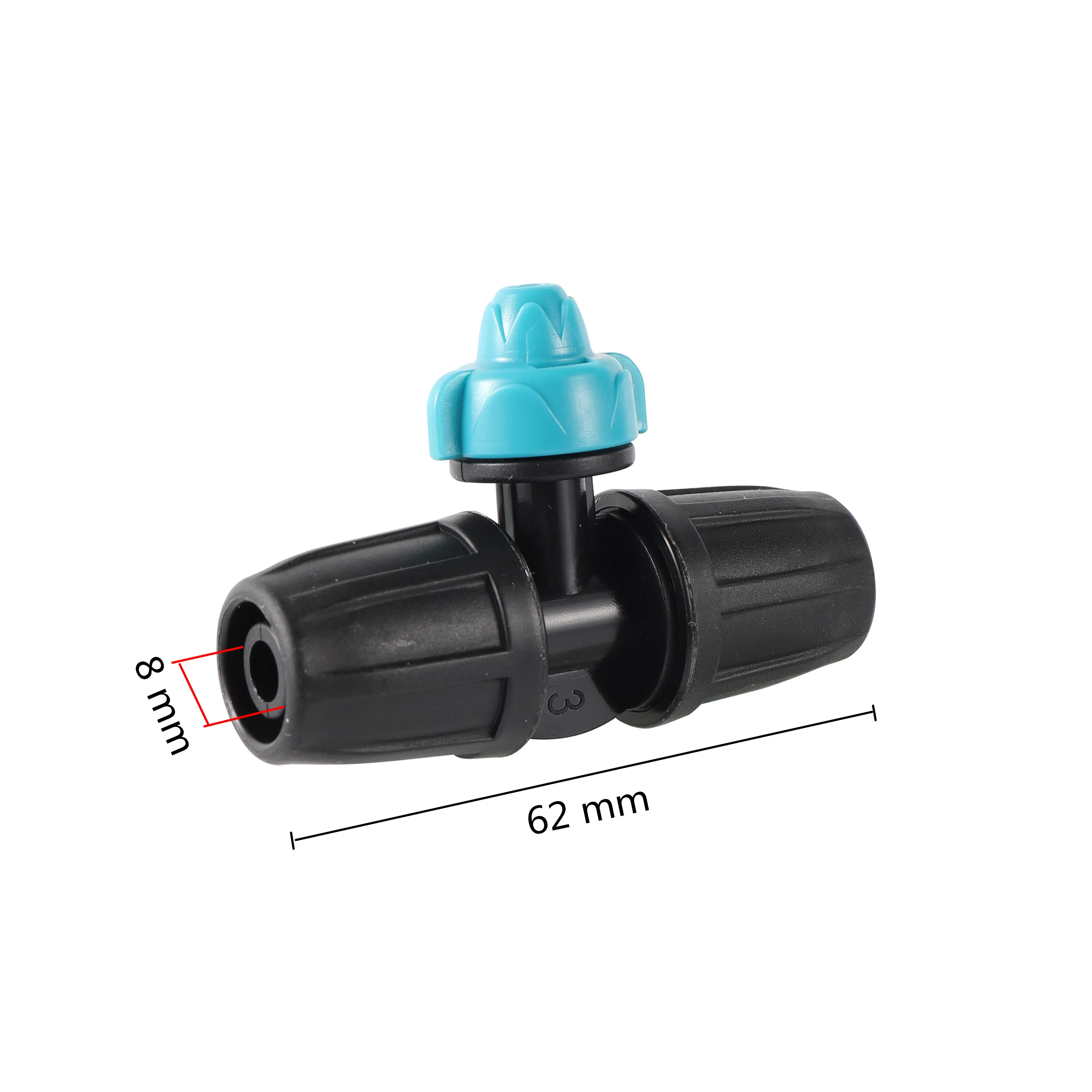 Plastic Sprinkler comes with 8/11 lock T connector for horticultural greenhouses farms for dust removal cooling and irrigation