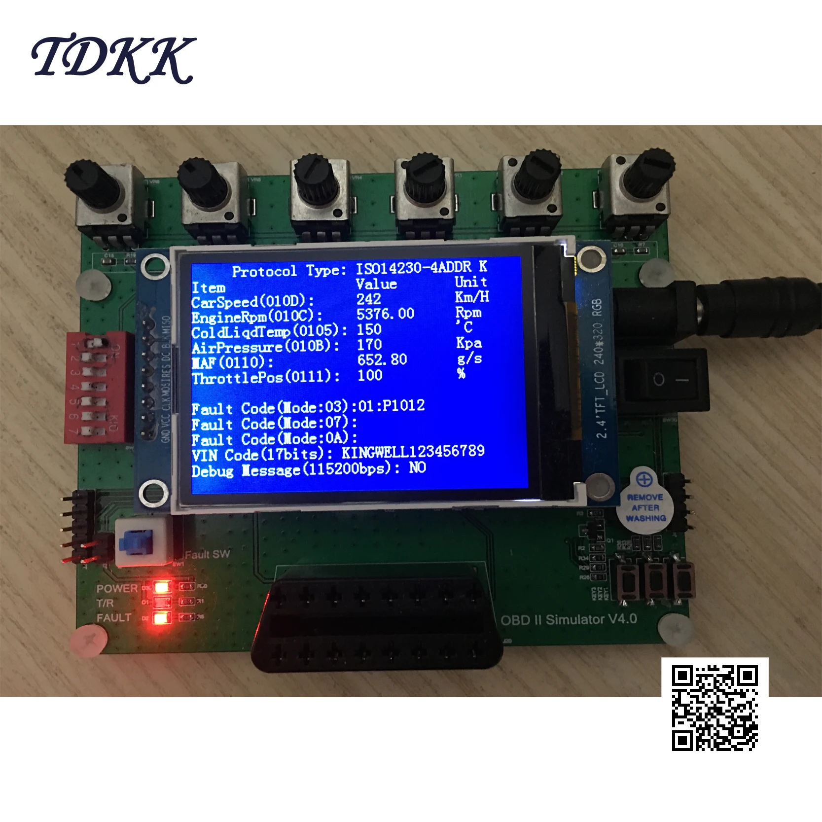 

Vehicle OBD Simulator / ECU Simulator