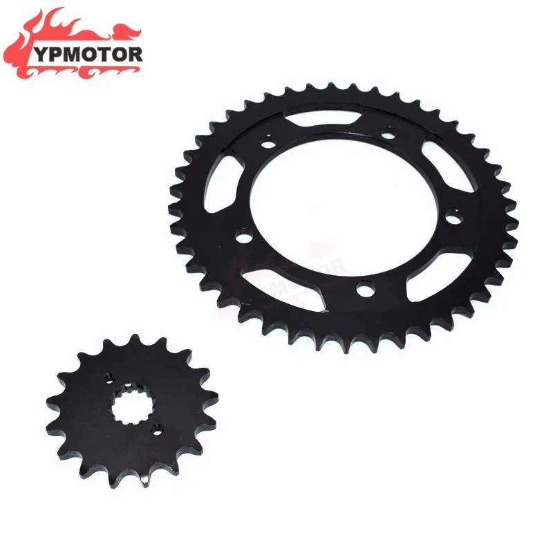 GSX-R1000 01-08 Motorcycle Front & Rear Set 520-17T 520-43T Chain Sprocket Gear Steel For SUZUKI GSXR1000 2001-2008 2002 2003