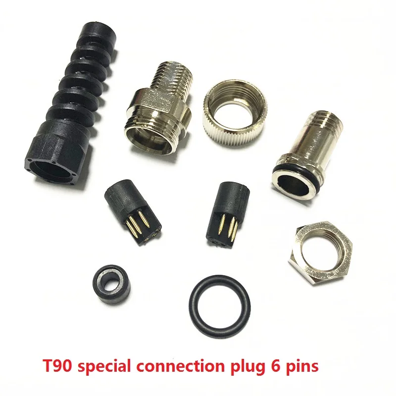 Metal Detector Accessories T90 Waterproof Connector (6 pin) Metal Detector Coil Conector Plug(4 pin) for Garrett Metal Detectors