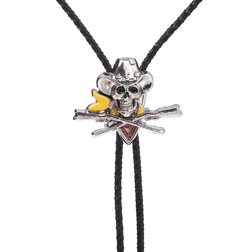 

New products Western cowboy skull bolo tie for men and women American Western cowboy bolo tie