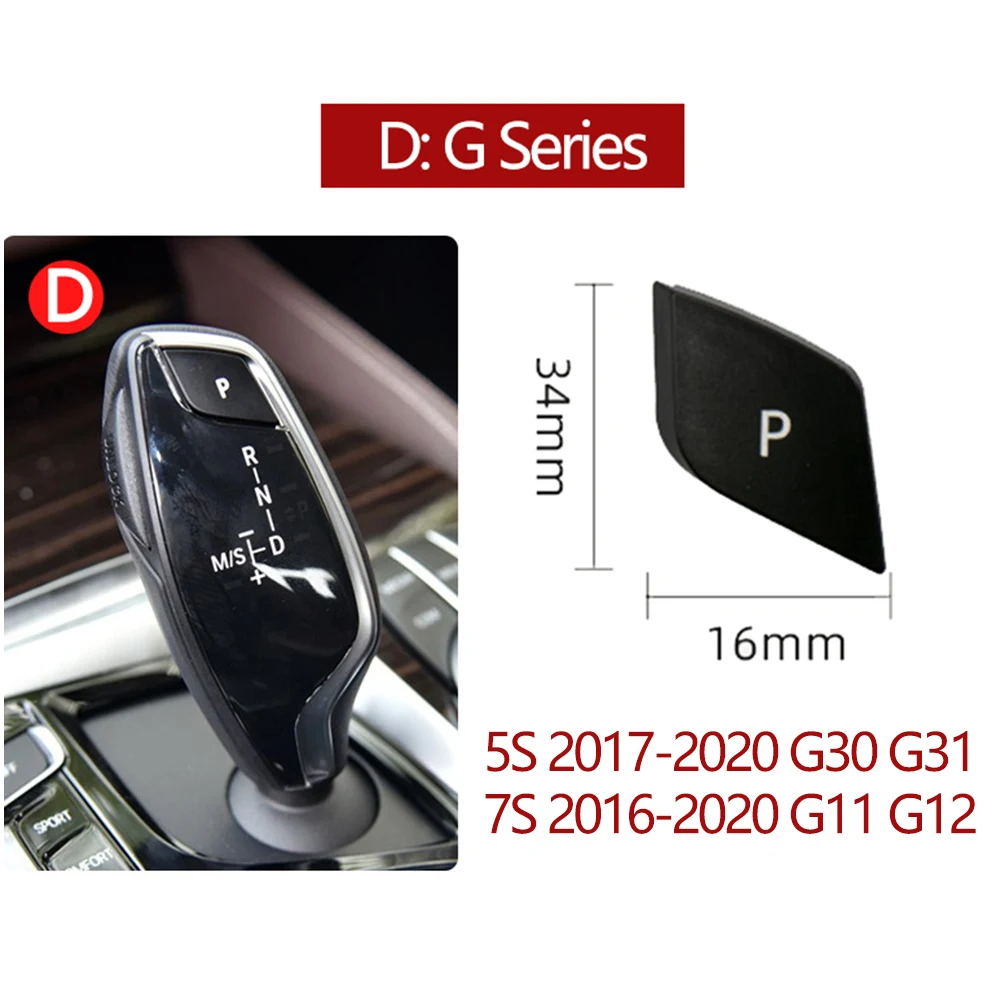 Alavanca de mudança de engrenagem do carro para BMW, Interruptor de estacionamento automático, Botão P, 3 5 7 X3 X4 X5 X6 Série E90 F30 F10 F01 F02