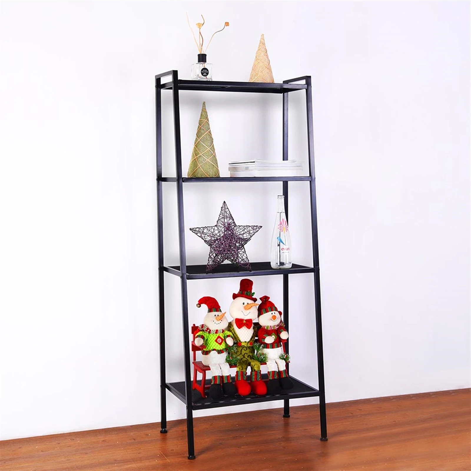 

Widen 4 Tiers Bookshelf Black Bookcase Shelf US Warehouse In Stock (60 x 35 x 147)cm (L x W x H)