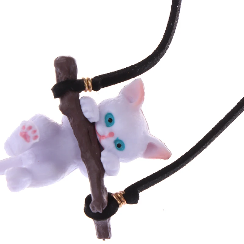 Car PVC Pendant Cute Branch Cat Rearview Mirror Pendant Car Interior Decoration