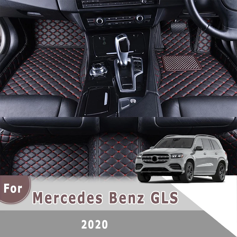 

RHD Custom Car Floor Mats For Mercedes Benz GLS 2020 Waterproof Leather Carpets Auto Styling Foot Pads Car Accessories Interior