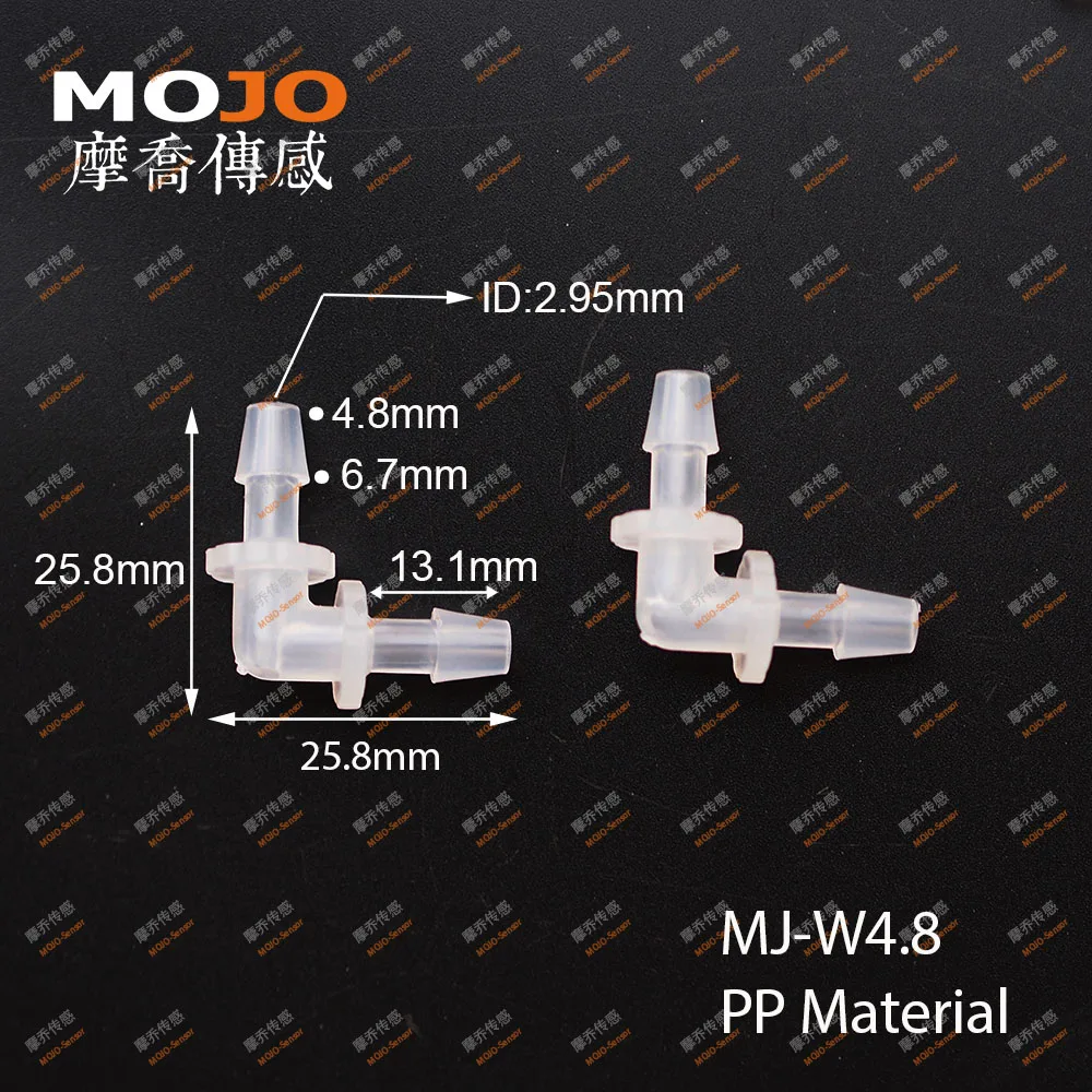 2020  (10pcs/lots) MJ-W4.8 Elbow type plastic hose connectors 5mm pipe fittings