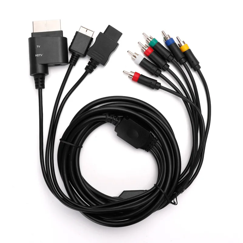 High Quality 3 in 1 Component AV Cable for PS2/3 for Wii for Xbox360 for wii u