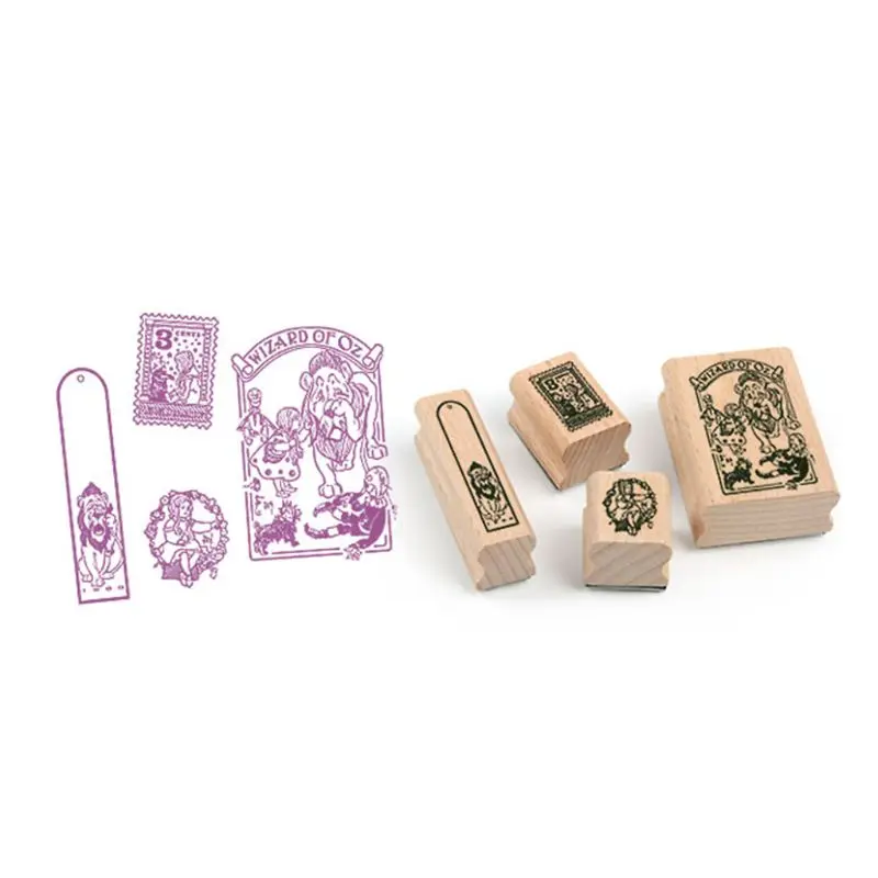 Vintage  Decoration Stamp Set DIY wooden rubber stamps for scrapbooking standard