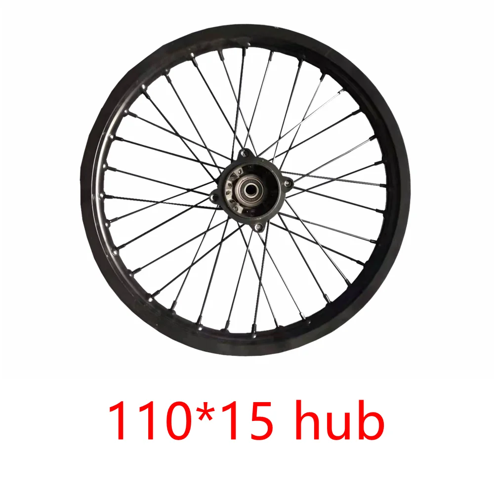 Ebike 17*1.6 17*1.85 17*2.15 Motorcycle Front Wheel with 110x15mm hub Front Moped Wheel