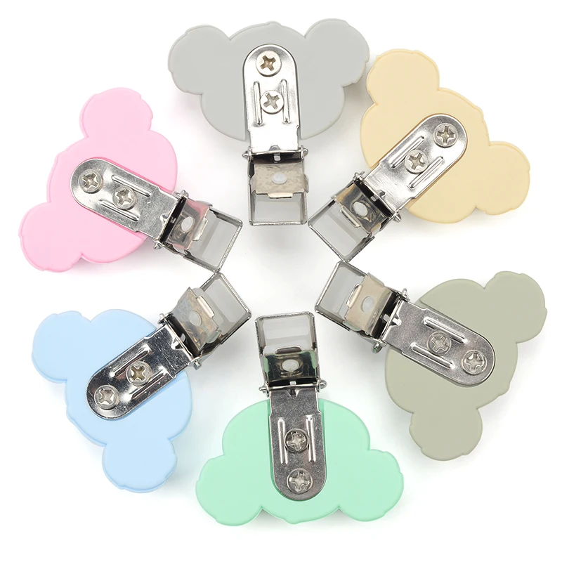 LOFCA 1PC Silicone Koala  Clips  jewelry creation clip Pendant Tools Multi Colors clips for  Necklace Jewelry Accessories