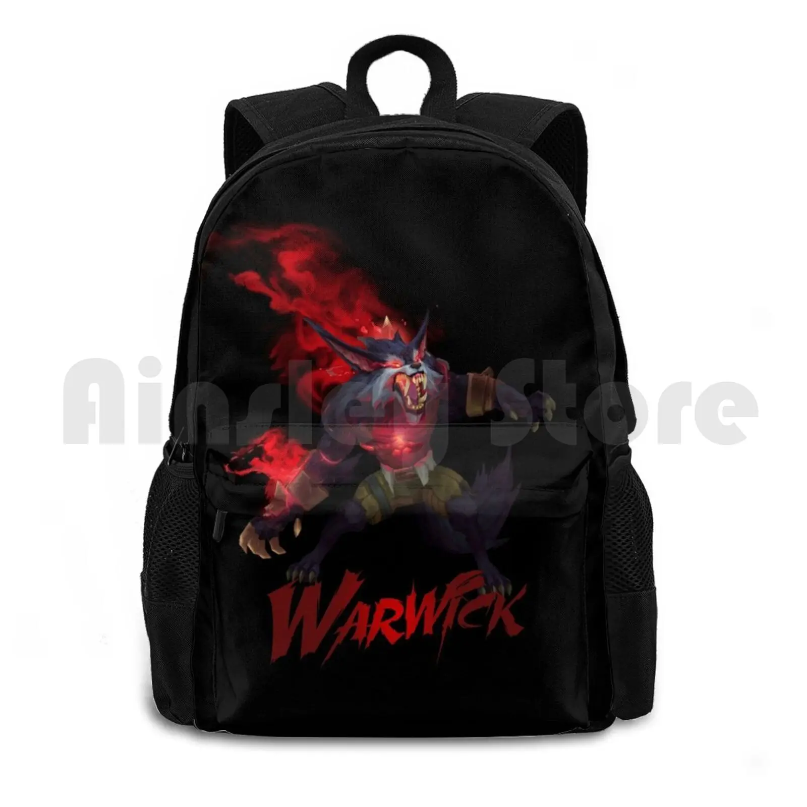 

Warwick , The Uncaged Wrath Of Zaun Outdoor Hiking Backpack Waterproof Camping Travel Warwick Sabrewulf Riot Jinx Talon Zed