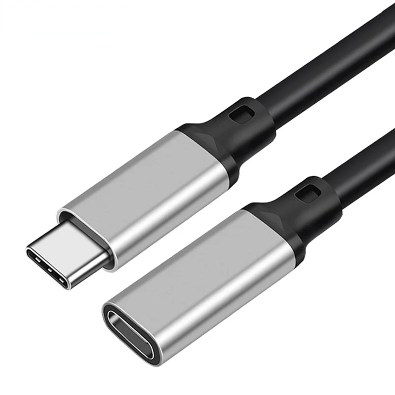1 м/2 м 10 Гбит/с Gen2 Type-C USB 3.1 штекер-USB-C женский удлинительный кабель 100 Вт для зарядки данных для MacBook Switch Phone