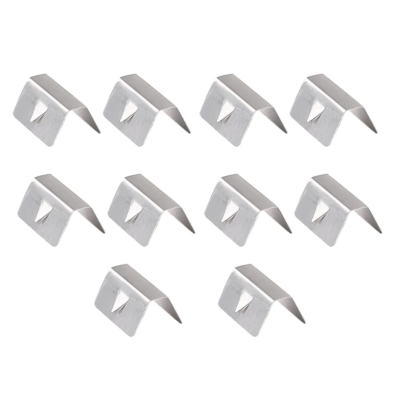 10 Pcs Car Rain Eyebrow Clip Wind Rain Deflector Metal Fitting Clips Replacement for Heko G3 Send Clip