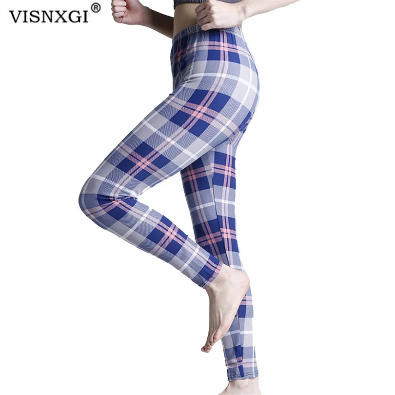 VISNXGI Cao Cấp Quần Tập Yoga Quần Legging Thể Thao Nữ Tập Luyện Slim Tập Gym Tập Thể Dục Đẩy Lên Chạy Thun Kẻ Sọc In Hình Mới đáy