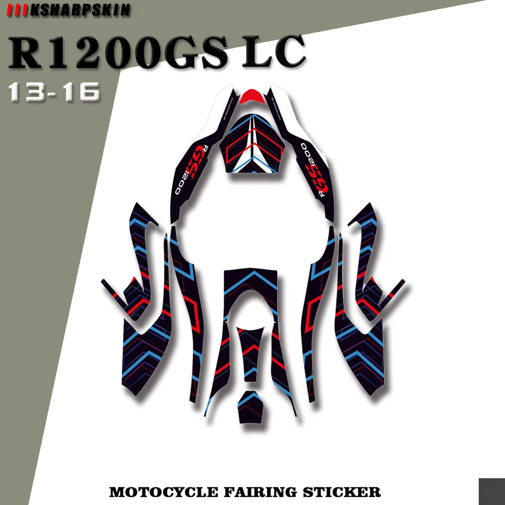 

Motorcycle body fairing protective sticker reflective anti-scratch decorative sticker suitable for BMW R1200GS LC 2013-2016