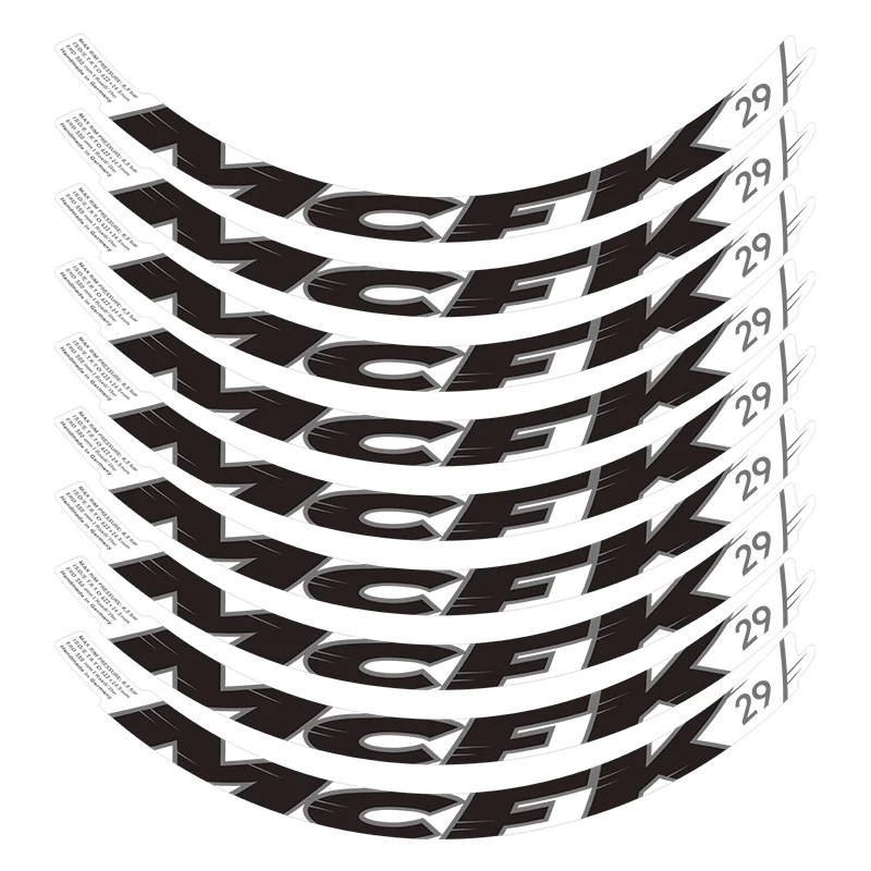 READU bicycle stickers MTB MCFK 29 inch mountain bike wheel set stickers UV transparent bottom