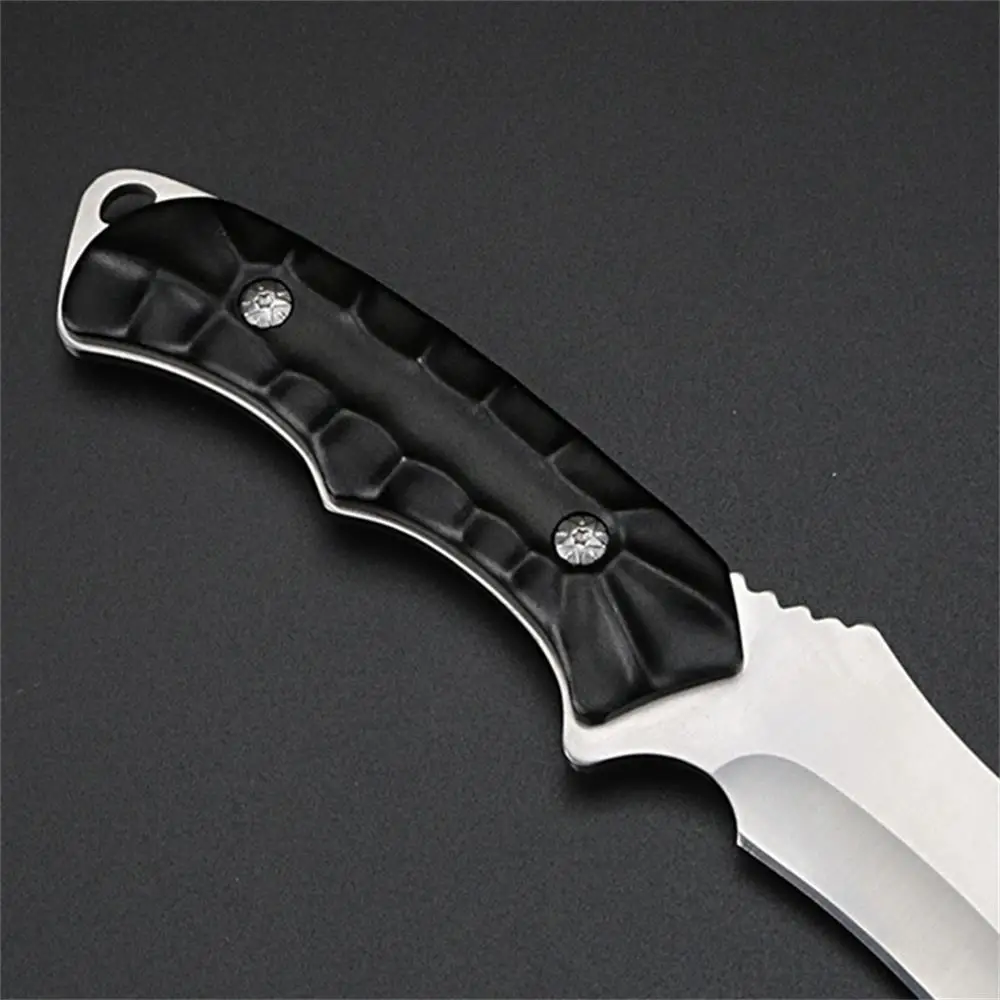 Outdoor knife self-defense knife camping climbing hunting knife high hardness straight knife camping EDC tool