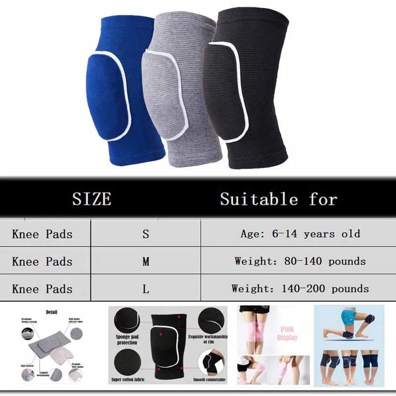 Non-Slip Knee Brace Breathable Soft Knee Pads for Dance Wrestling Basketball Running  Cycling Arthritis Relief for Women Men