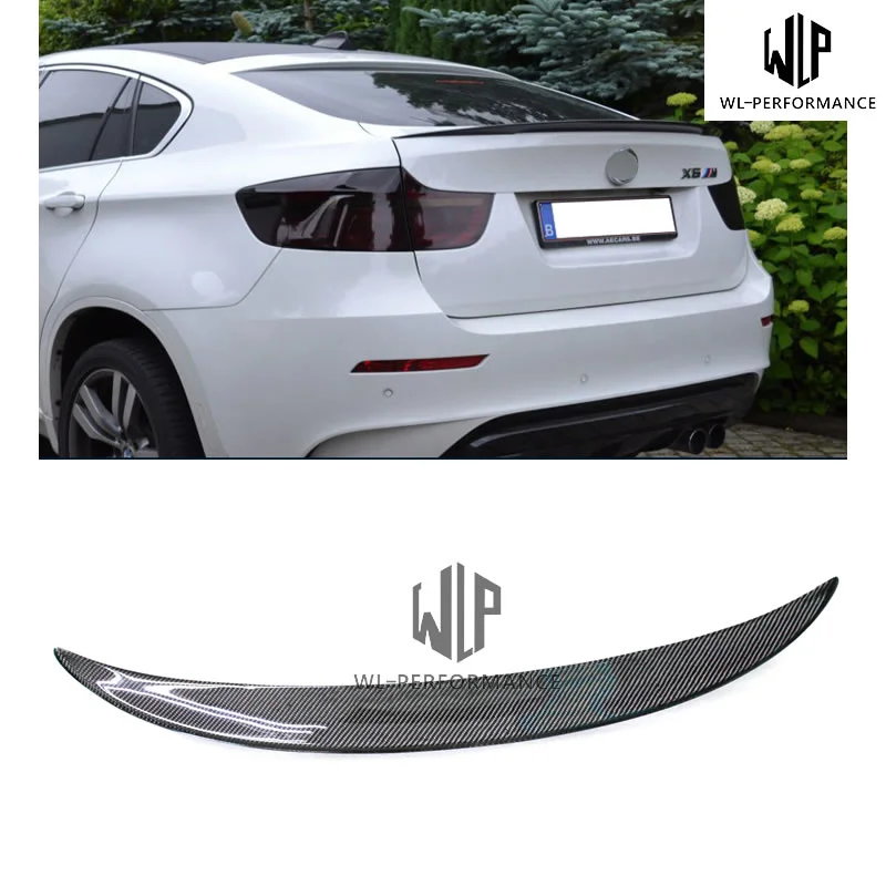 

E71 p Style Carbon Fiber Rear Spoiler Car Styling Top Wings for Bmw X6 E71 2008-2014