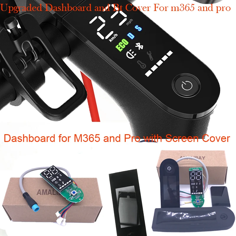 Scooter Dashboard for Xiaomi M365 Pro with Screen Cover M365 Scooter Pro Circuit Board M365 Pro M365 Accessories
