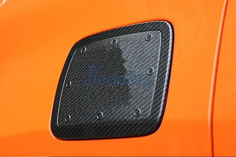 For Jeep Renegade 2016 2017 2018 Carbon Fiber Color Fuel Tank Cap Gas Box Cover Overlay Trim Chrome Car Styling Accessories