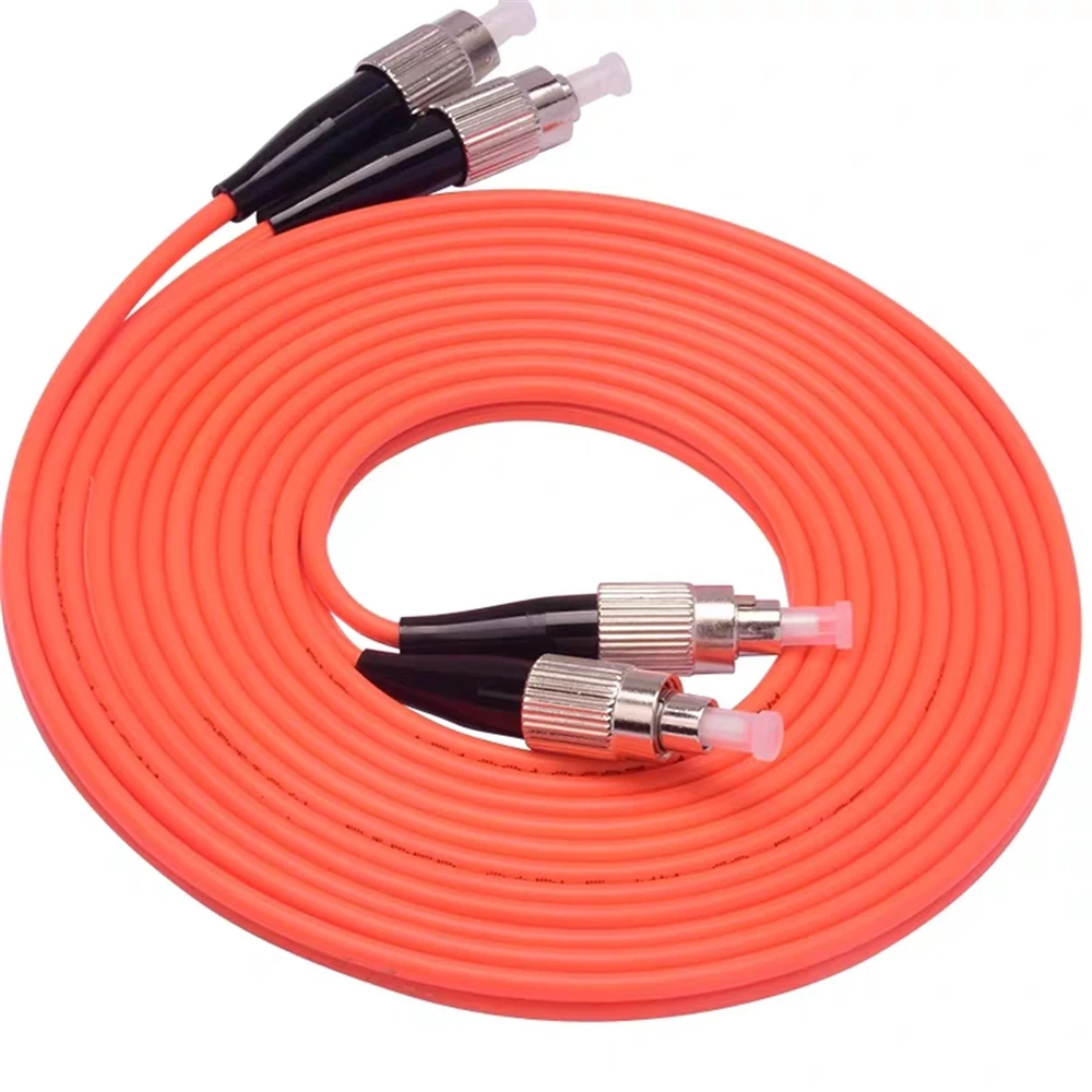 Cable de conexión de fibra óptica FC-FC dúplex OM1 OM2 1m 2m 3m 5m 7m 10M 50/125um 62,5/125um FC/UPC OM1 OM2 puente dual ftth 0,3dB 10 Uds