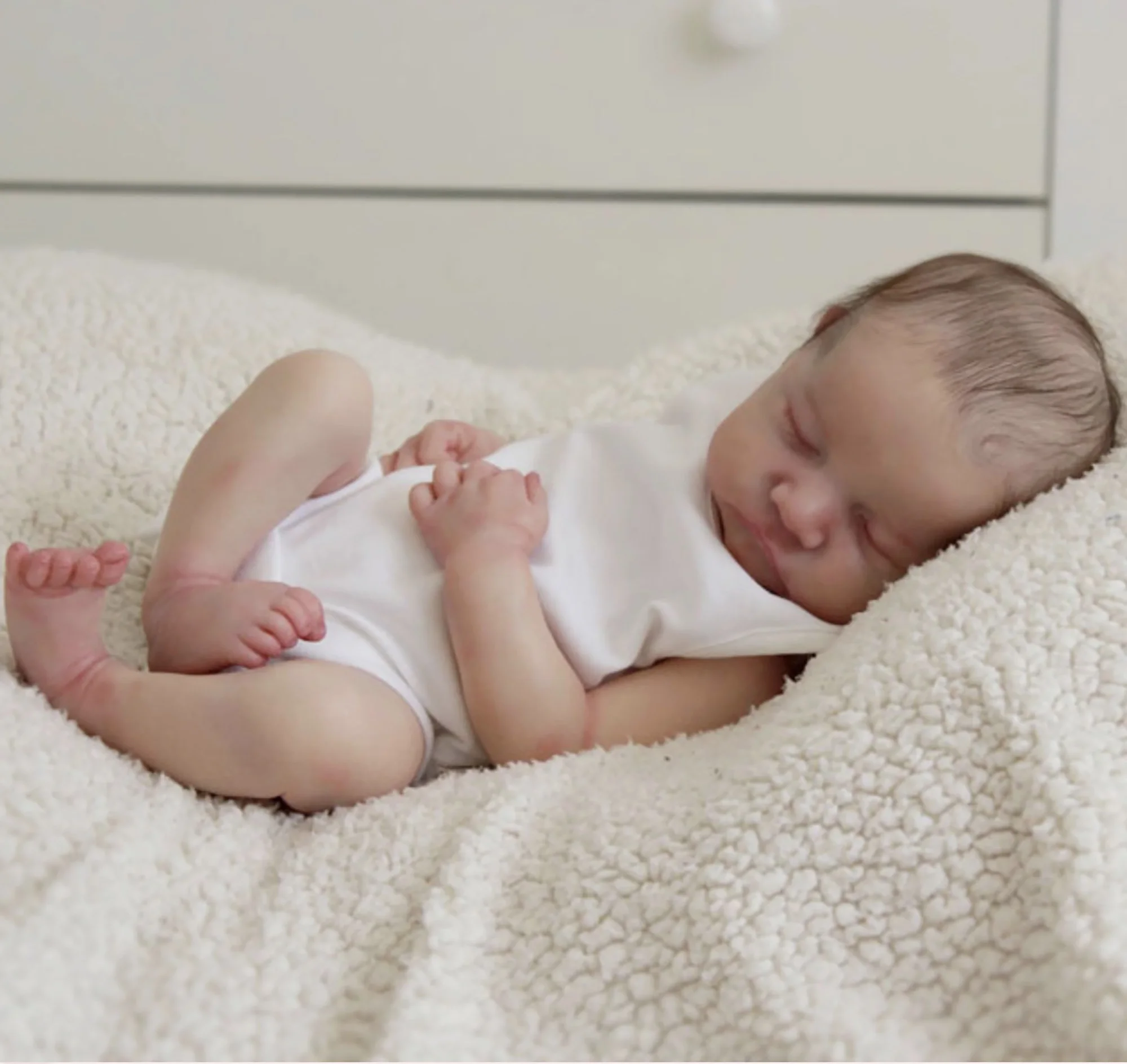 18Inch Reborn Doll Kits Levi Door Bonnie Bruin Met Doek Body Unpainted Onderdelen Diy Blank Accessoires De Boneca Acessórios