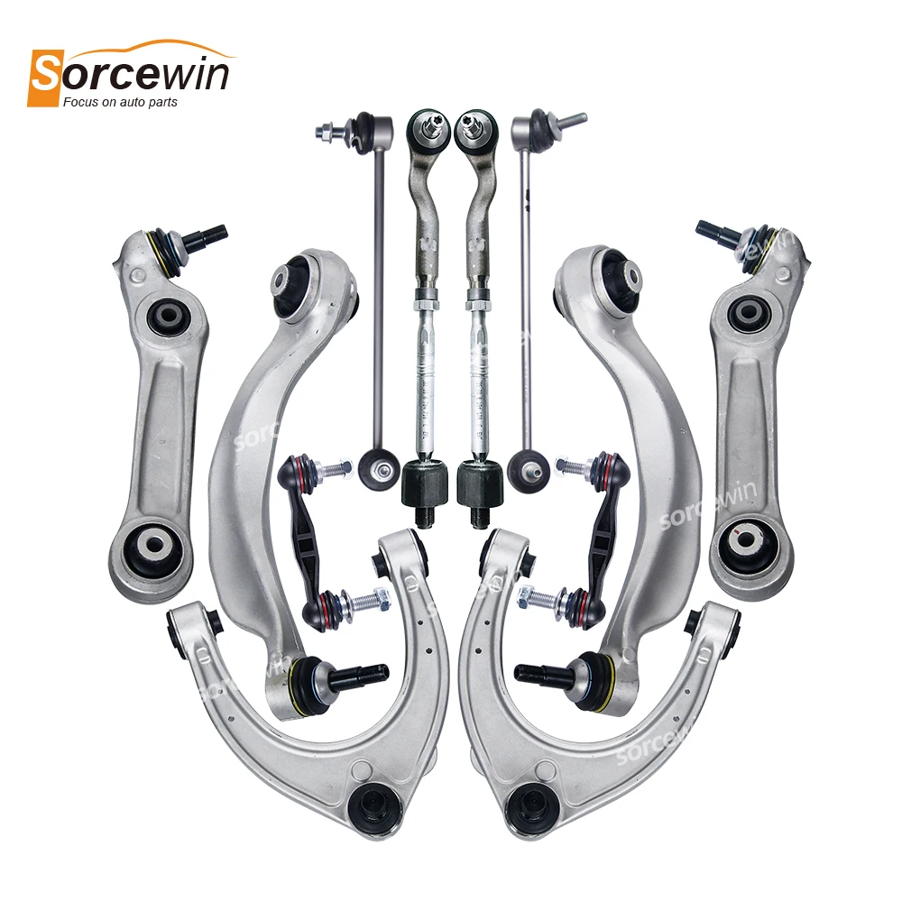 

12Pcs For BMW 5 Series F10 F12 F18 Front Suspension Control Arms Kit Ball Joint Assembly 31126794203