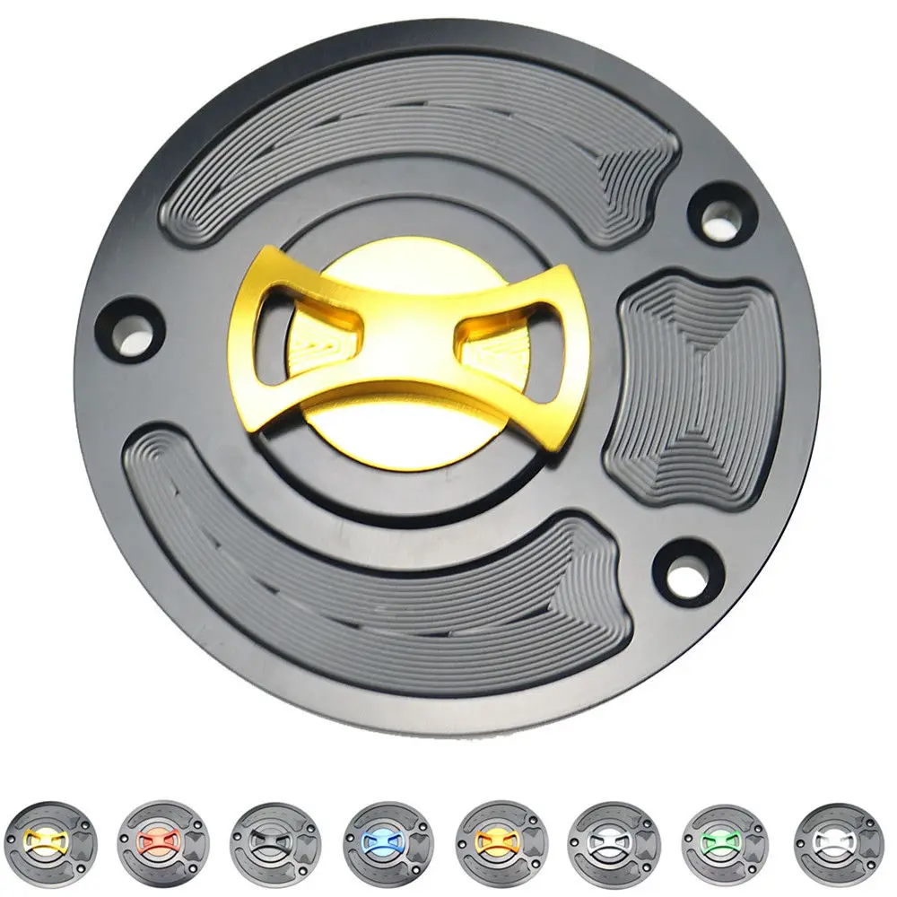 CNC Bow-tie Gas Fuel Tank Cap Cover For Kawasaki ZX 10R 6R 14R Z1000 ER6n Z750