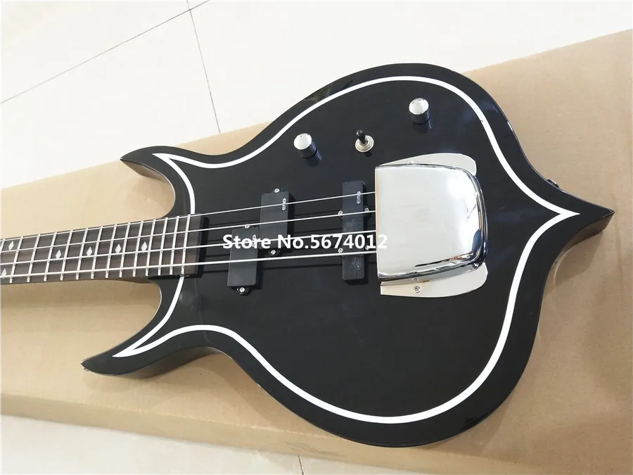 Gene Simmons Axe  Signed Punisher KISS Bass Black paint, rosewood fingerboard, free delivery