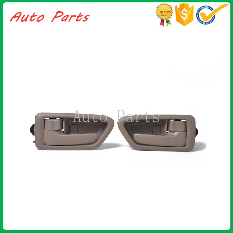 2 pairs automobile beige handle inner sliding door handle left 69206-AA010 right 69205-AA010 for Toyota Camry 1997 1998-2001