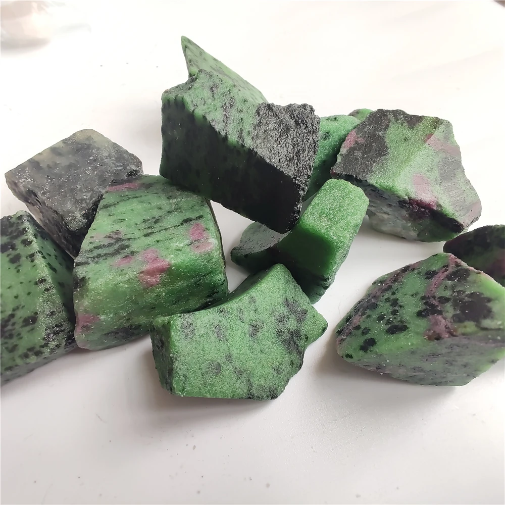 Epidote Mineral Ruby In Fuchsite Rock Chips 2
