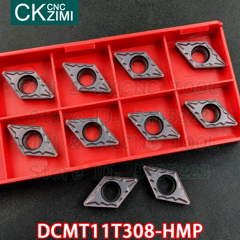 DCMT11T308-HMP DCMT 11T308 HMP كربيد إدراج الخارجية تحول إدراج أداة مخرطة معدنية باستخدام الحاسب الآلي أداة قطع الخشب لالفولاذ المقاوم للصدأ