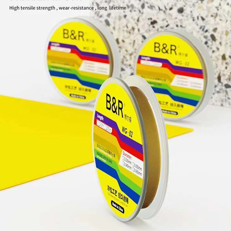 Nuovo trafilato a freddo durevole speciale filo d'oro di alta durezza di taglio linea di LCD/schermo OLED di separazione legare del diamante del telefono mobile di riparazione