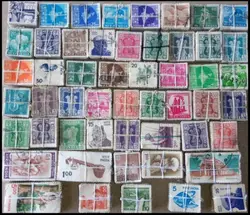 50Pcs/Pack India Stamps All Different NO Repeat  Marked Postage Stamps for Collecting