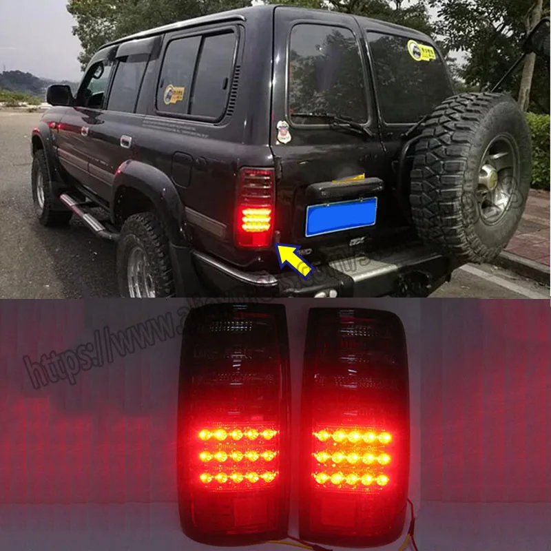 FOR TOYOTA LAND CRUISER LC80 FJ82 FJ80  91 92 93 94 95 96 97 2pcs/set REAR TAIL LIGHTS LAMP Assembly