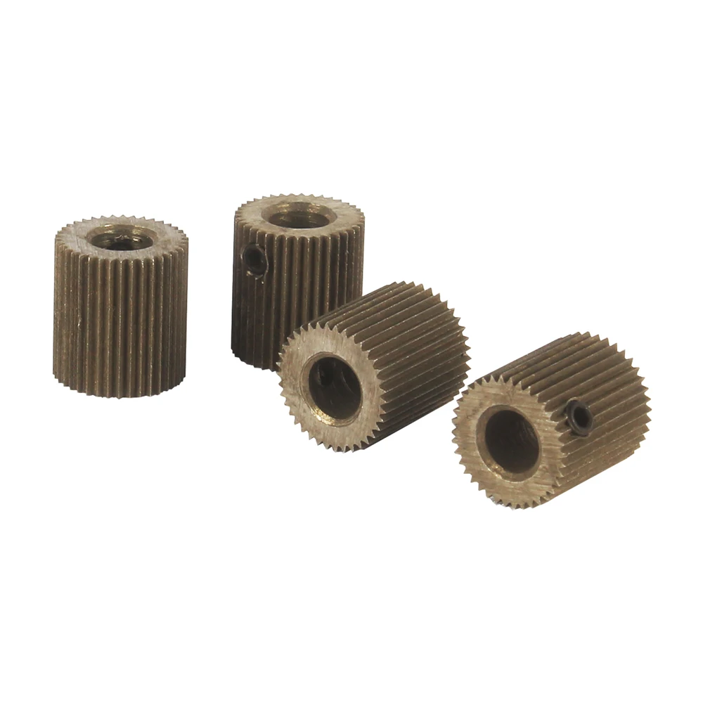 XCR3D 3D Printer Parts Mold Steel 40 teeth Linear Extruder Gear Bore 5mm MK7 MK8 Filament Feeder Driver Pulley Gear Black 1PCS