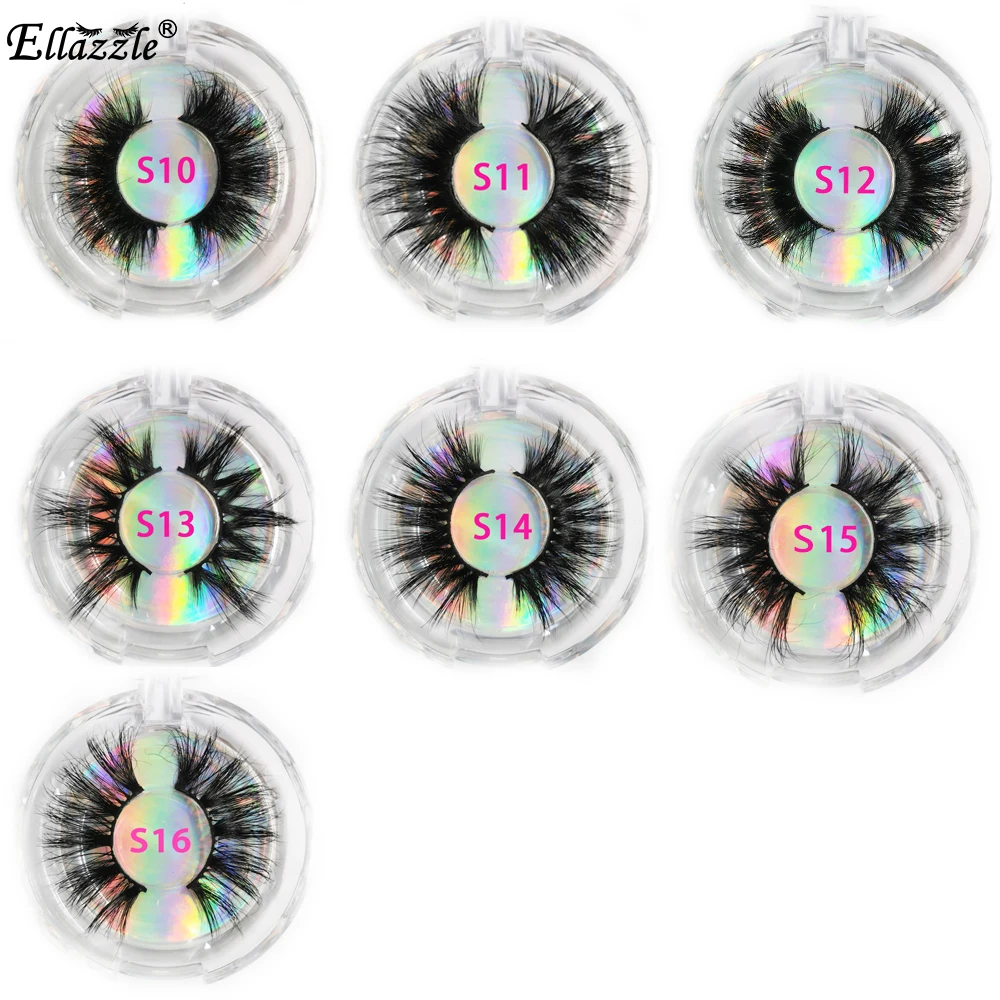 Fedex DHL Shipping 25mm Lashes 5D Mink Eyelashes Wholesale 3D Mink Lashes Handmade Dramatic Mink Lashes Makeup Free Custom Logo