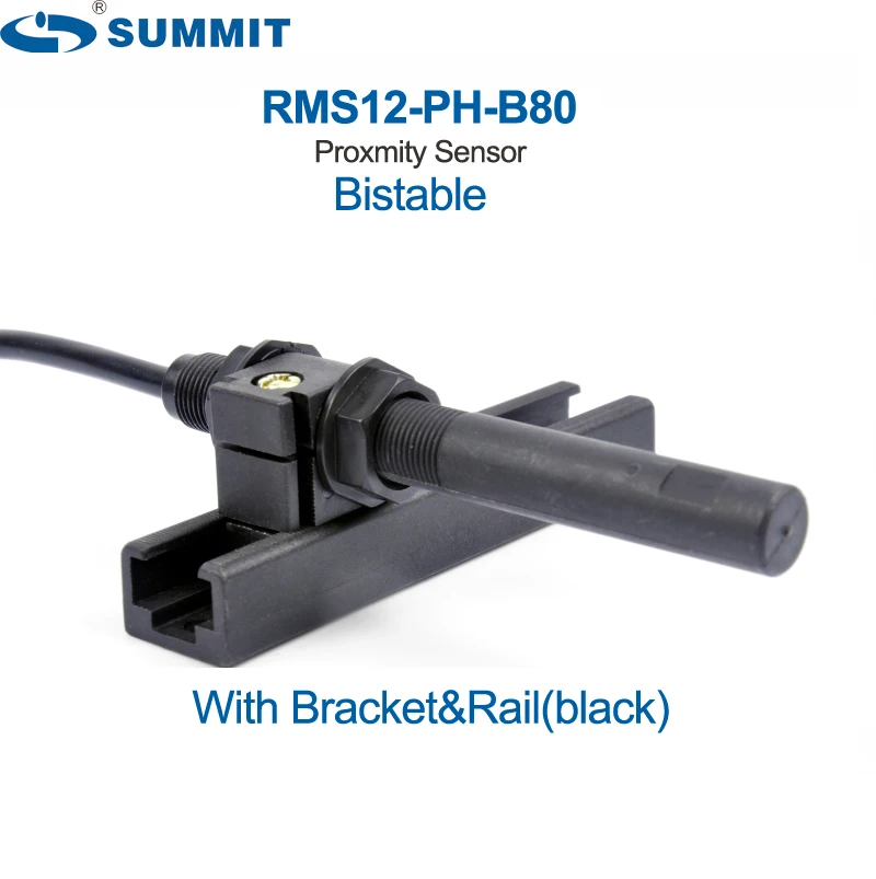 SUMMIT RMS12-PH-B80 elevator lift  floor leveling half threaded cylindrical bistable  proximity magnetic reed switch sensor