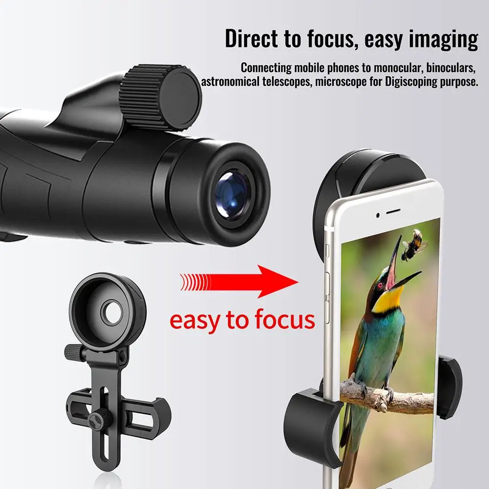 Portable Telescope Microscope Holder Phone Stand Durable Adapter Universal Mount Fits for Almost All Smartphone Drop shipping