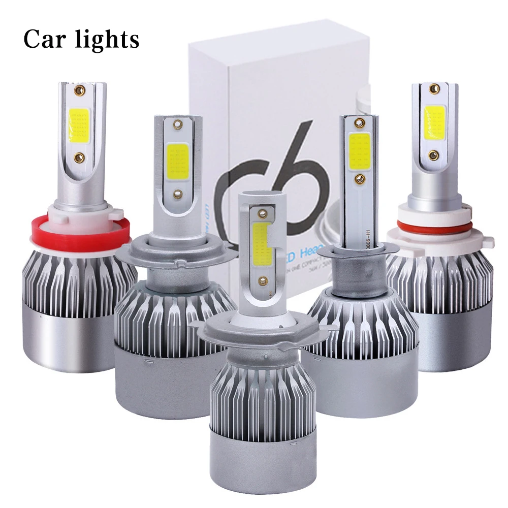 

12V 36W C6 LED Car Headlight H1 H3 H4 H7 H9 H11 Car Bulb Car Lights 9005 9006 880 4500LM 12V Auto Headlamps