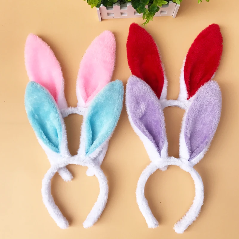 Pasqua adulto bambini ragazze carino e confortevole Hairband coniglio orecchio fascia abito Costume Bunny Ear Hairband accessori per capelli