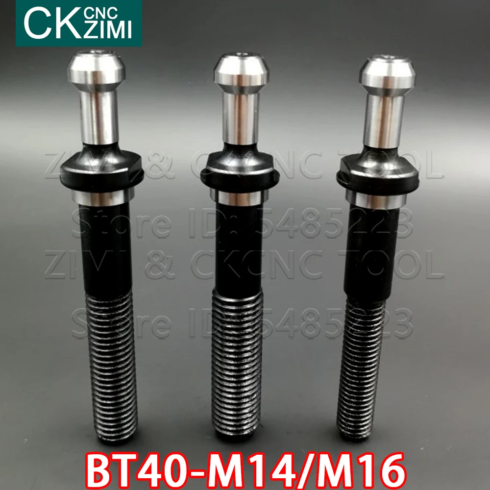 1PCS BT40-M14 BT40-M16 BT40 M14 BT40 M16 lengthen pull stud extension stud Mohs Milling tool for BT40 tool holder Retention Knob