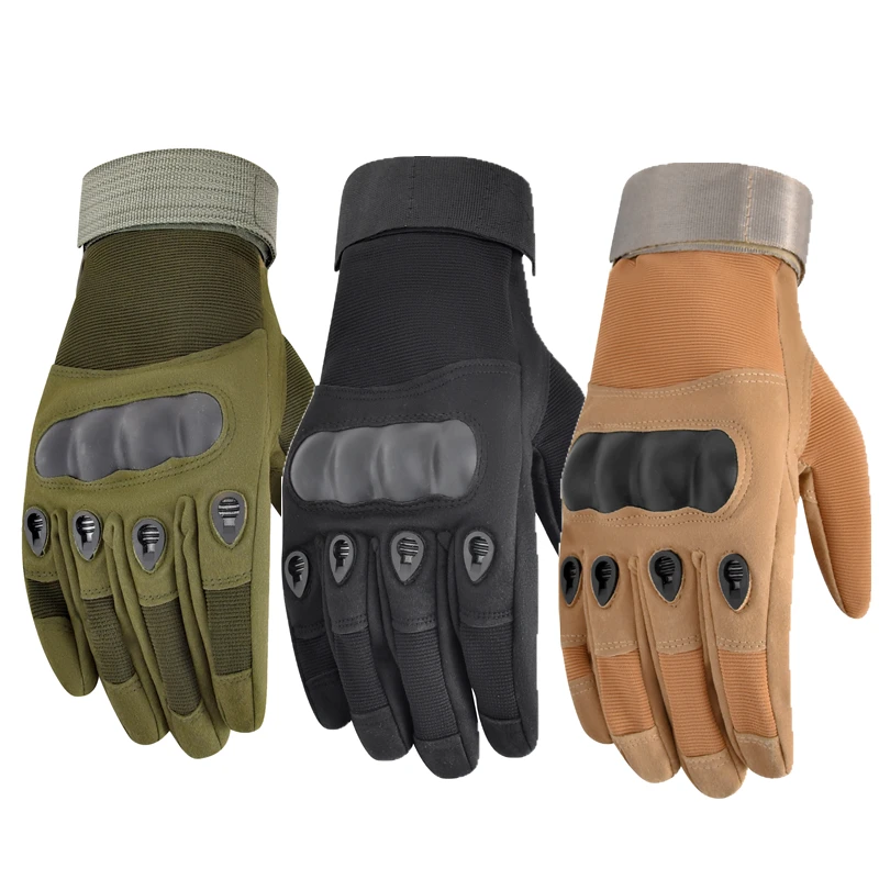 Tactical Gloves Men Women Paintball Riding Cycling Anti-Skid Hard Knuckle Full Finger Protection Motorcycle Gloves