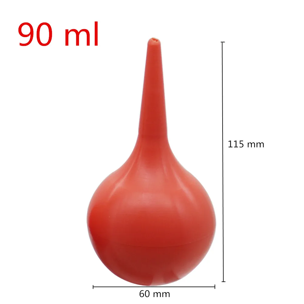 30/60/90ml Laboratory Ear Bulb Dropper Suction Ear Wax Washing Cleaning Squeeze Bulb Dust Removal Air Blower Pump