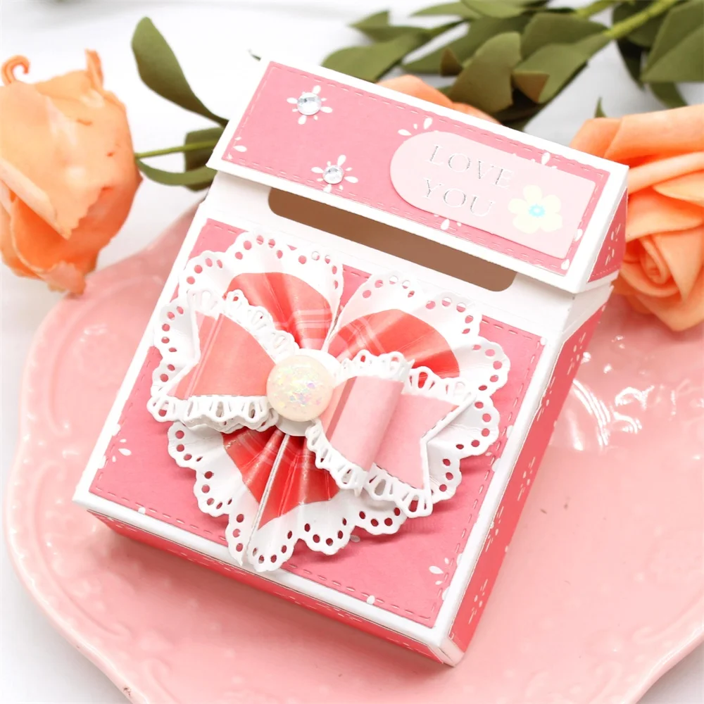 KSCRAFT Flip Flop Box Metal wykrojniki szablony dla DIY Scrapbooking dekoracyjne wytłaczanie kartki DIY