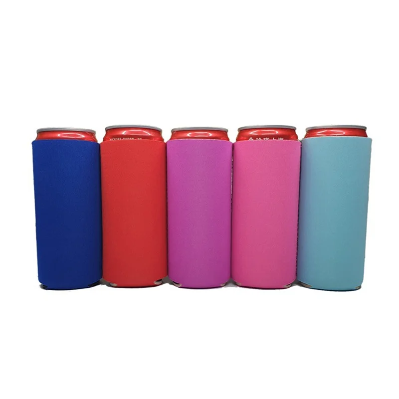 5pcs Neoprene Can Cooler Sleeve Beer Can Bottles Cooler DIY Can Sleeve Cover