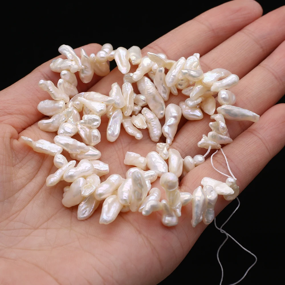 Natural Freshwater Pearl Irregular Beads Notoginseng Hole Loose Bead For DIY Charm Bracelet Necklace Jewelry Accessories Making